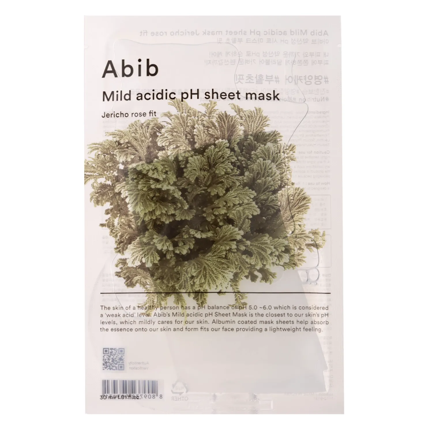 Abib - Mild Acidic pH Sheet Mask Jericho Rose Fit - Delikatna Maska w Płachcie - 30ml