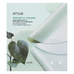 Anua - Heartleaf 70 Soothing Collagen Mask - Kojąca Maska w Płachcie z Kolagenem - 38g