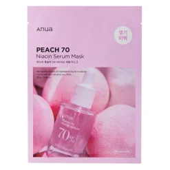 Anua - Peach 70% Niacin Serum Mask - Rozjaśniająca Maska w Płachcie z 70% Ekstraktem z Brzoskwini - 1szt/25ml