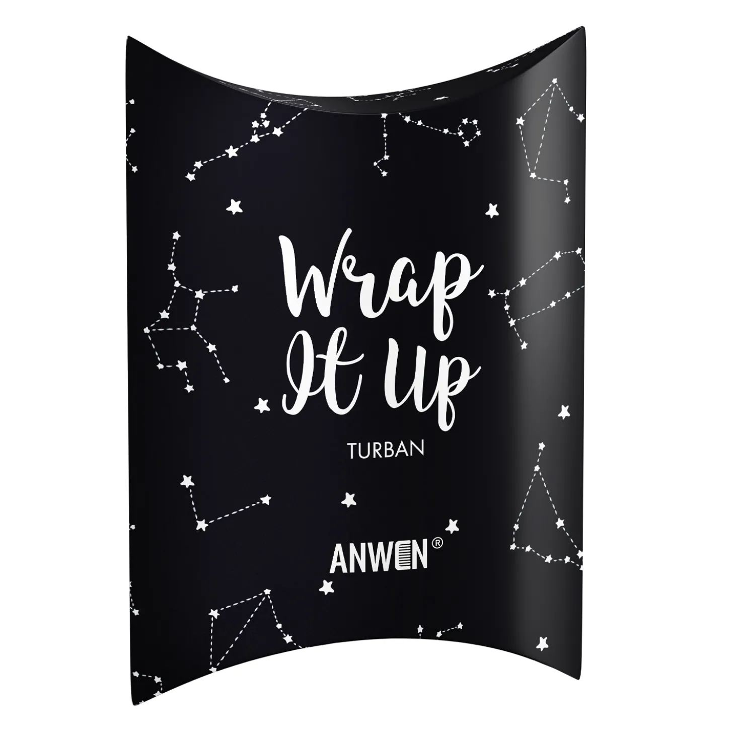 Anwen - Wrap It Up - Bawełniany Turban do Włosów - Czarny