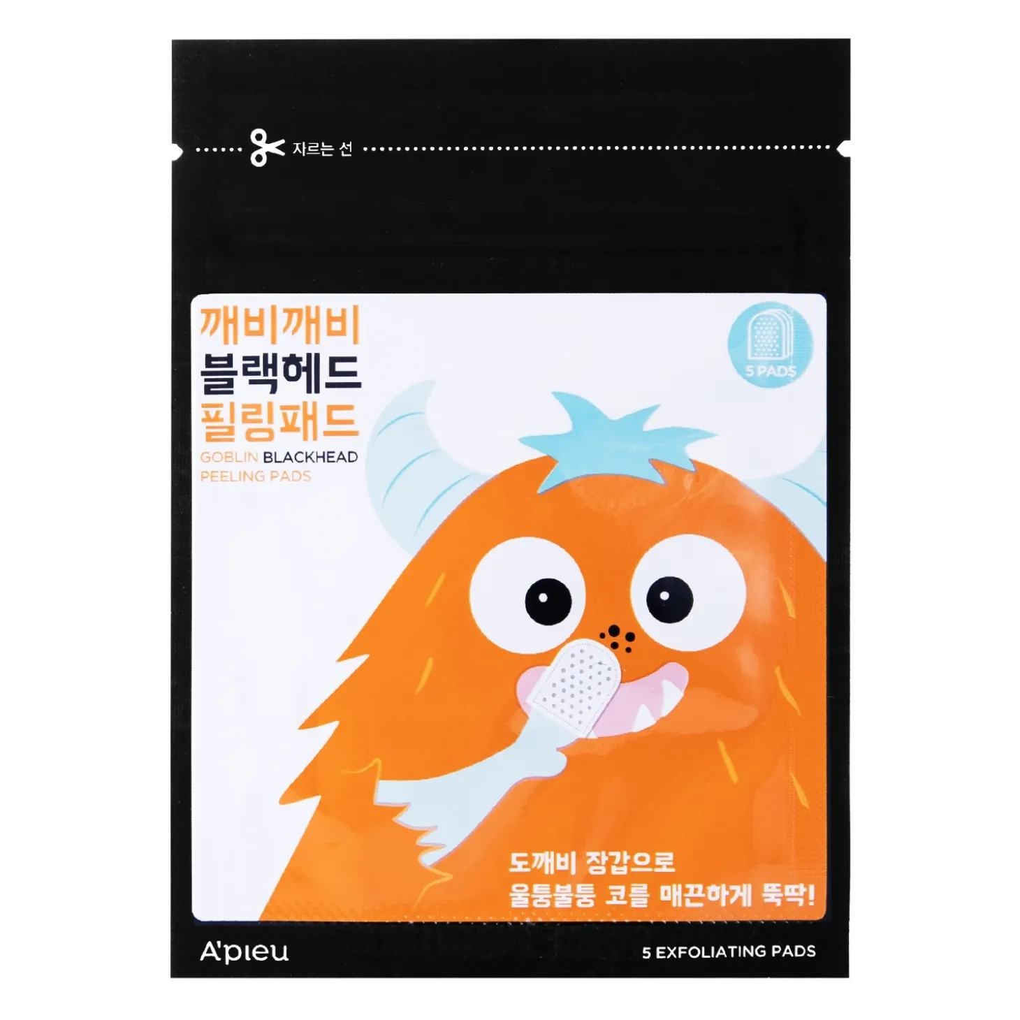 A'pieu - Goblin Blackhead Peeling Pad - Płatek Złuszczający - 9g