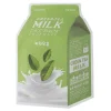 A'pieu - Milk One Pack - Green Tea Milk - Maseczka w Płacie do Twarzy z Ekstraktem Zielonej Herbaty - 21g