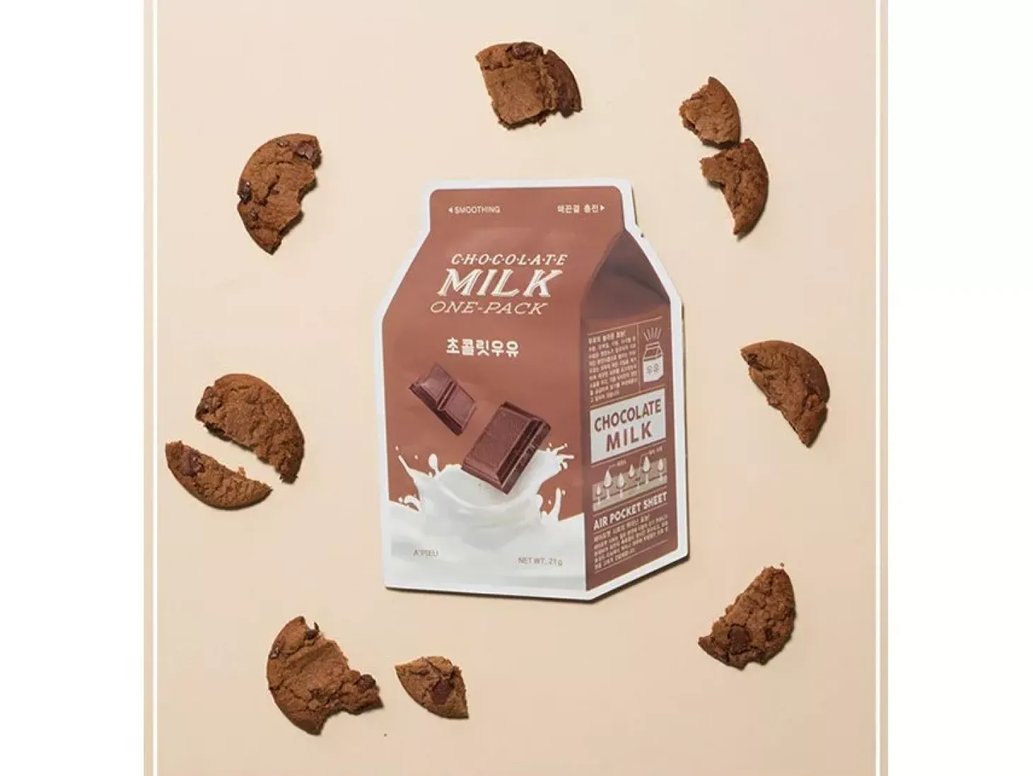 A'pieu - Milk One Pack Mask - Chocolate - Mleczna Maseczka w Płachcie - 21g