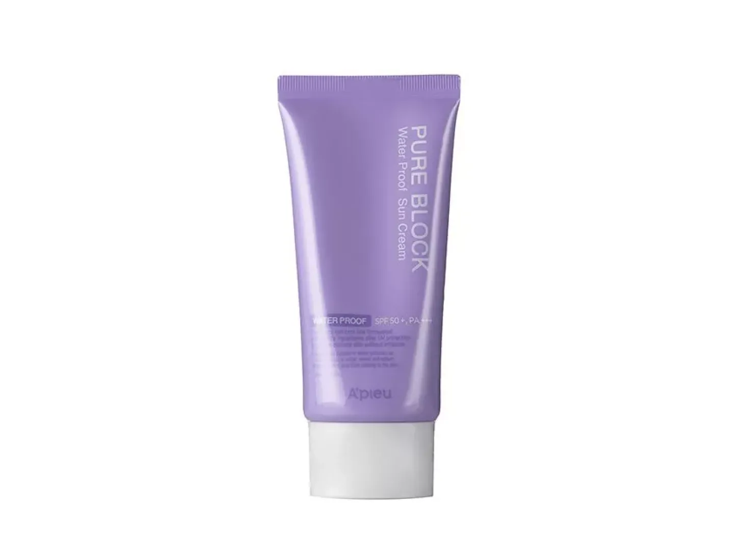A'pieu - Pure Block Natural Waterproof Sun Cream SPF50/PA+++ - Wodoodporny Krem Przeciwsłoneczny - 50ml