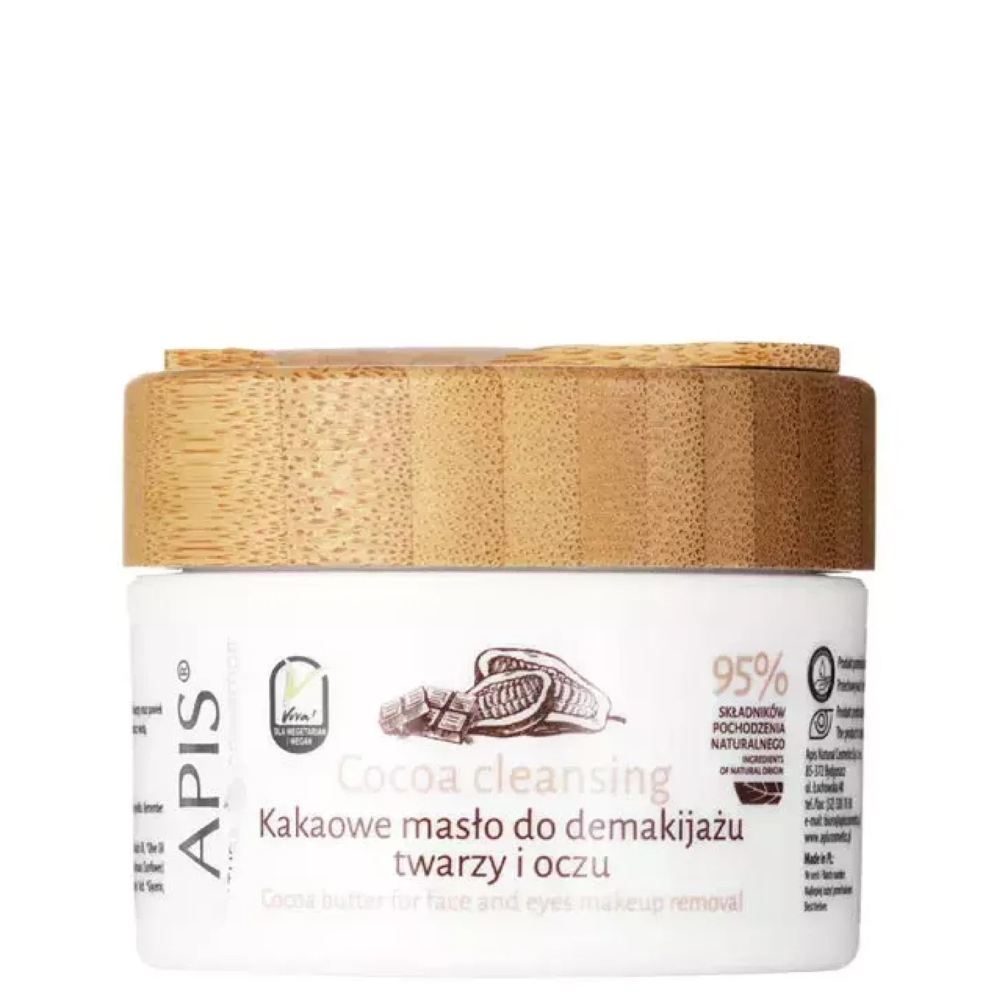 Apis - Cocoa Cleansing - Kakaowe Masło do Demakijażu Twarzy i Oczu - 40g