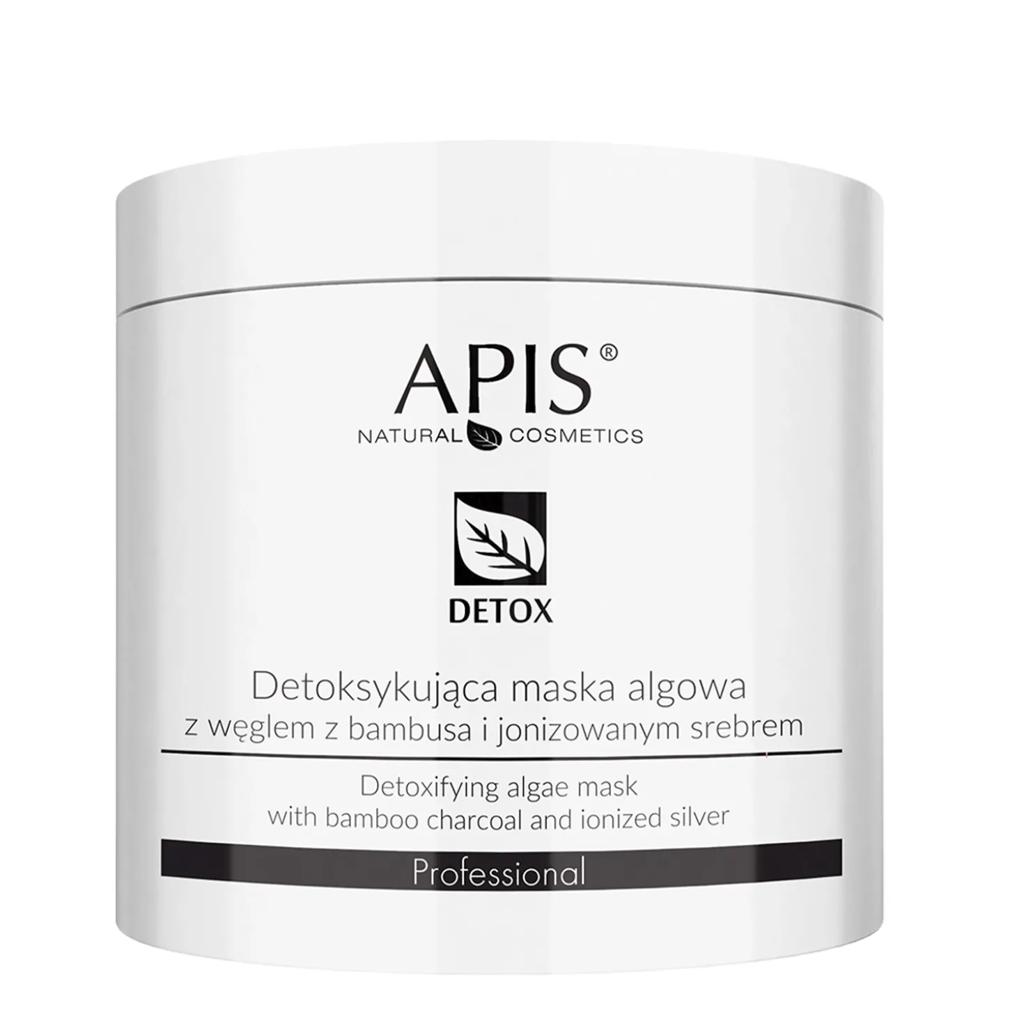 Apis - Detox - Detoksykująca Maska Algowa z Węglem z Bambusa i Jonizowanym Srebrem - 200g
