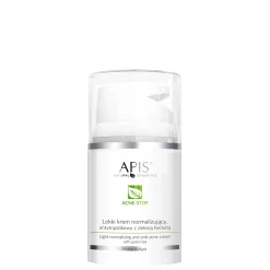 Apis - Home Terapis - Acne-Stop - Light Normalizing and Anti-Acne Cream with Green Tea - Lekki Krem Normalizujący, Antytrądzikowy z Zieloną Herbatą - 50ml