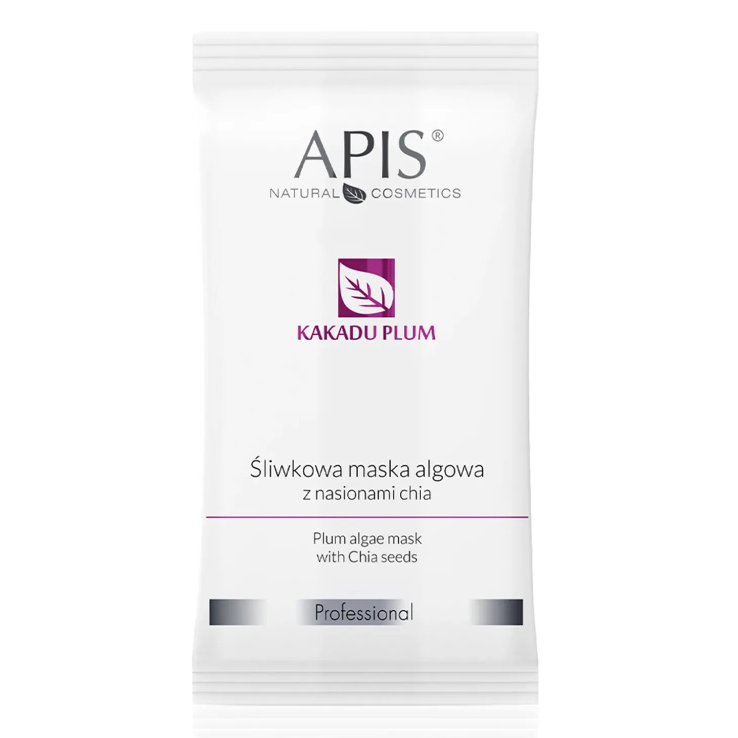 Apis - Kakadu Plum - Śliwkowa Maska Algowa z Nasionami Chia - 20g