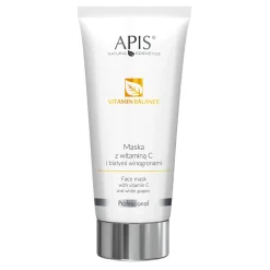 Apis - Professional - Vitamin Balance - Face Mask with Vitamin C and White Grapes - Kremowa Maska z Witaminą C i Białymi Winogronami - 200ml