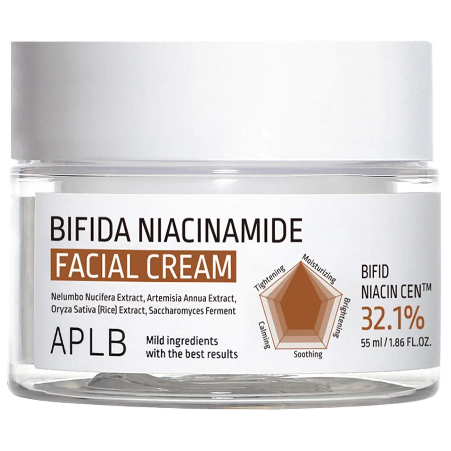 APLB - Bifida Niacinamide Facial Cream - Krem Zwężający Pory z Niacynamidem - 55ml