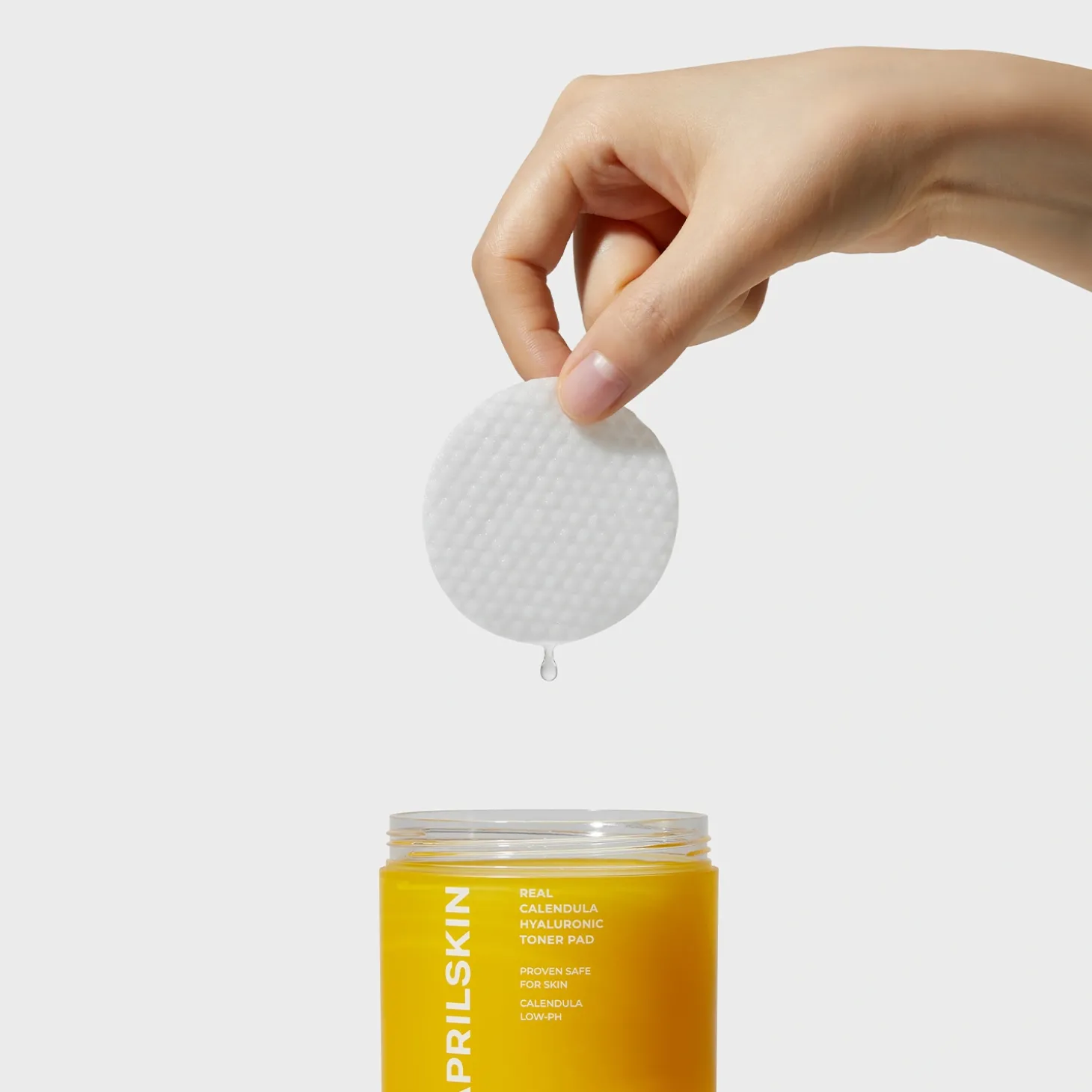 Aprilskin - Real Calendula Hyaluronic Toner Pad - Tonizujące Płatki Nagietkowe - 140g