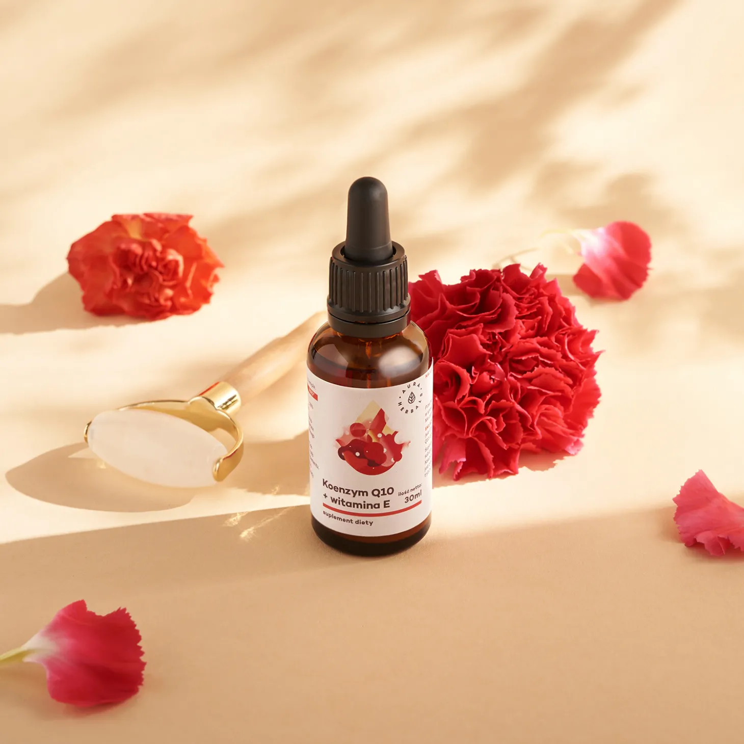 Aura Herbals - Koenzym Q10 + Witamina E - Krople - 30ml