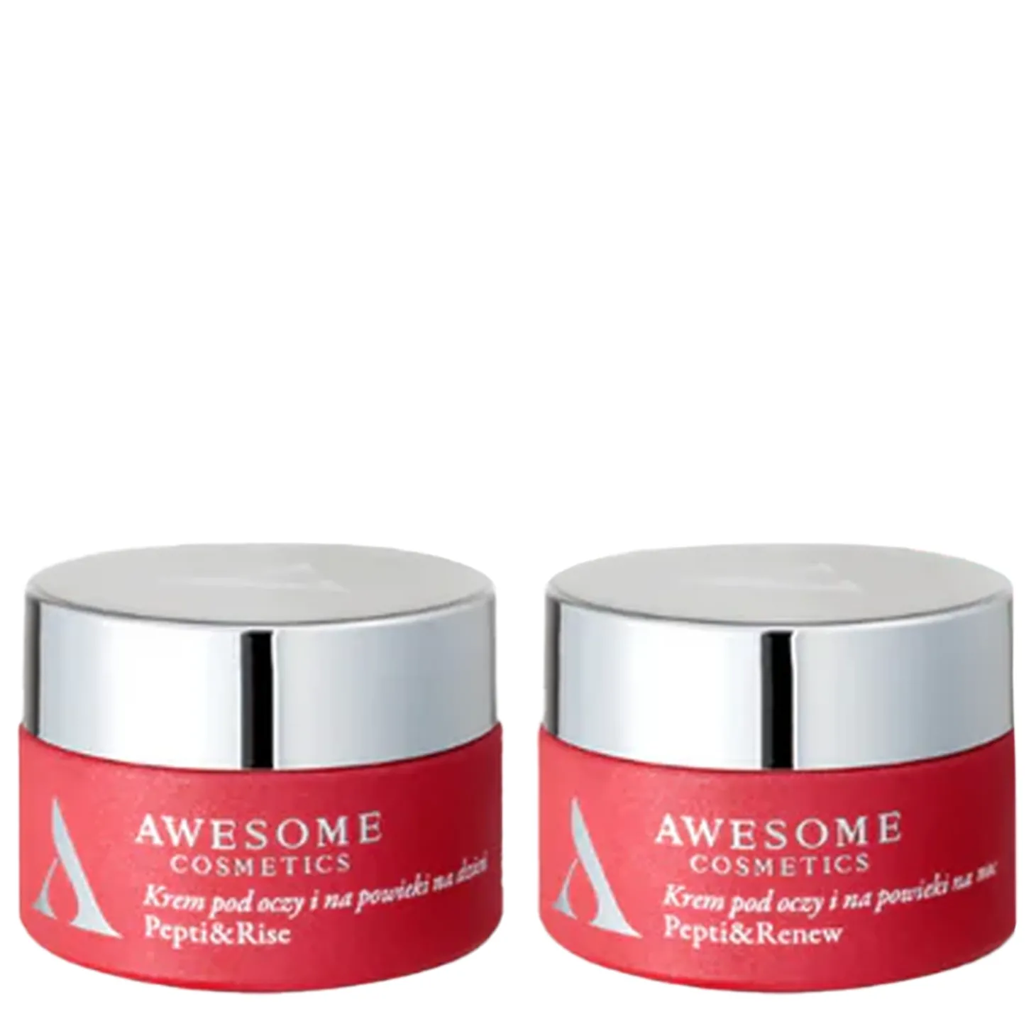 Awesome Cosmetics - Pepti&Rise i Pepti&Renew - Krem pod Oczy i na Powieki Dzień / Noc - 2x10ml