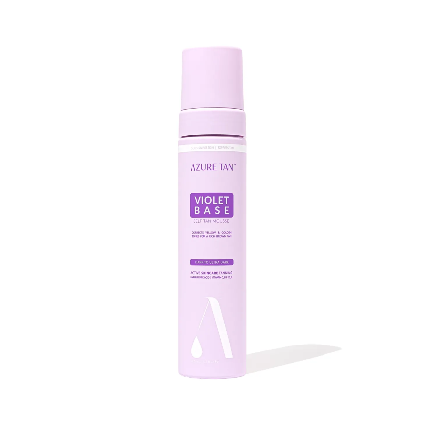 Azure Tan - Self Tan Mousse Violet Base - Samoopalająca Pianka do Ciała - Dark to Ultra Dark - 200ml