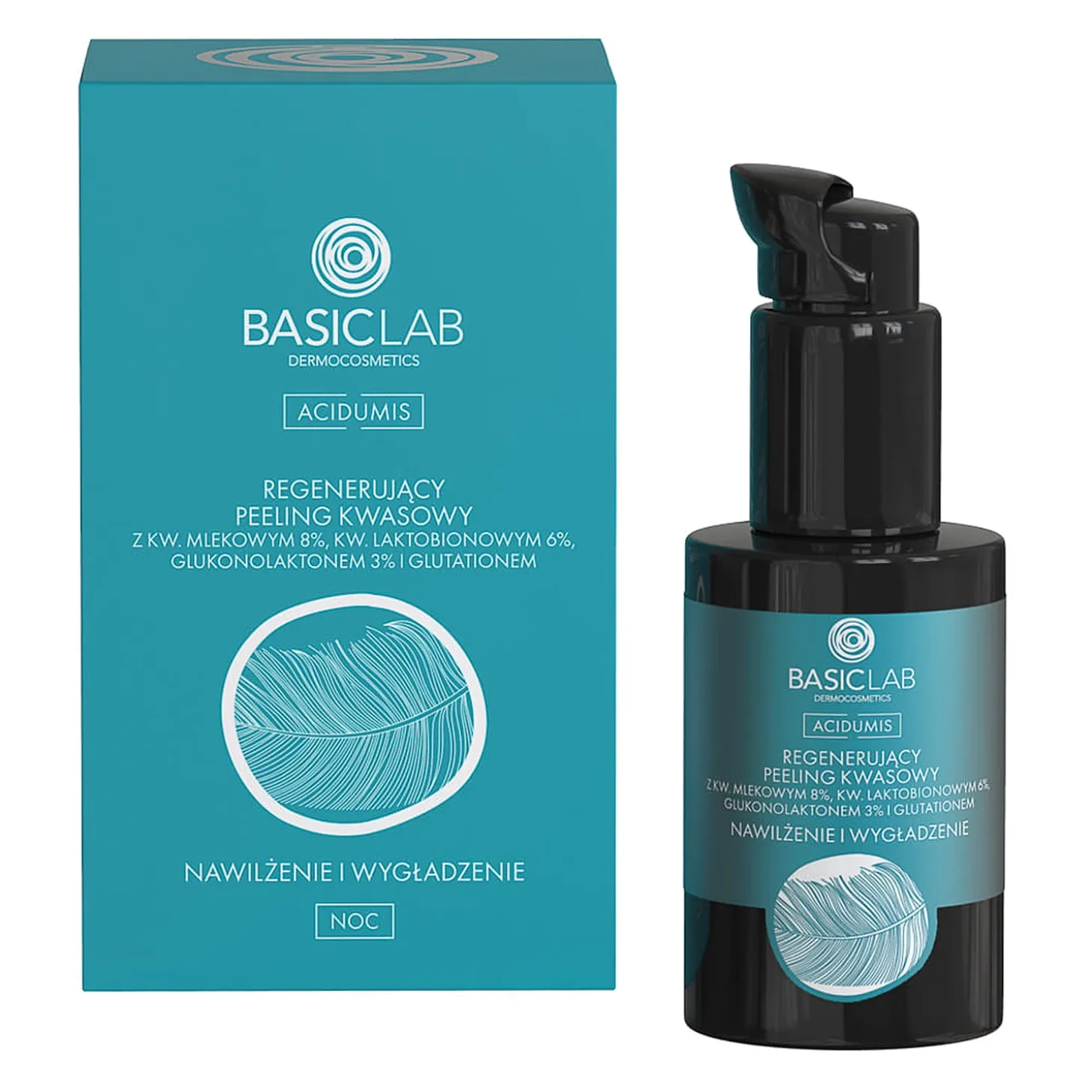 BasicLab - Acidumis - Nawilżenie i Wygładzenie - Regenerujący Peeling Kwasowy - 30ml
