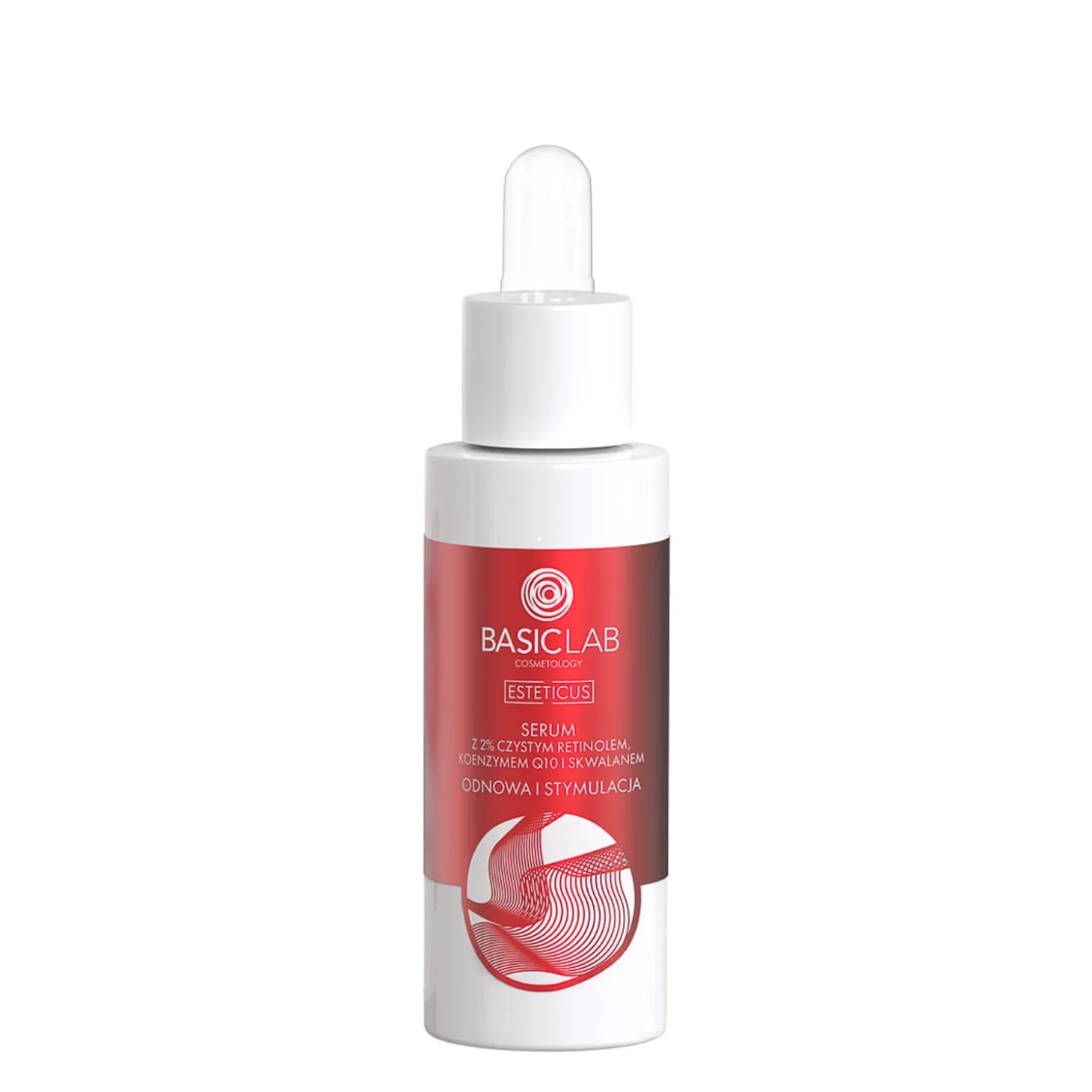 BasicLab - Esteticus - Odnowa i Stymulacja - Serum z Retinolem 2%, Koenzymem Q10 i Skwalanem - 30ml