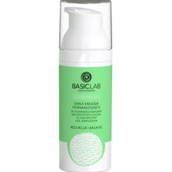 BasicLab - Lekka Emulsja Normalizująca 3% Kompleksu Komórek Macierzystych z Noni, 1% Glicyryzyny, CBD i Adenozyna - 50ml