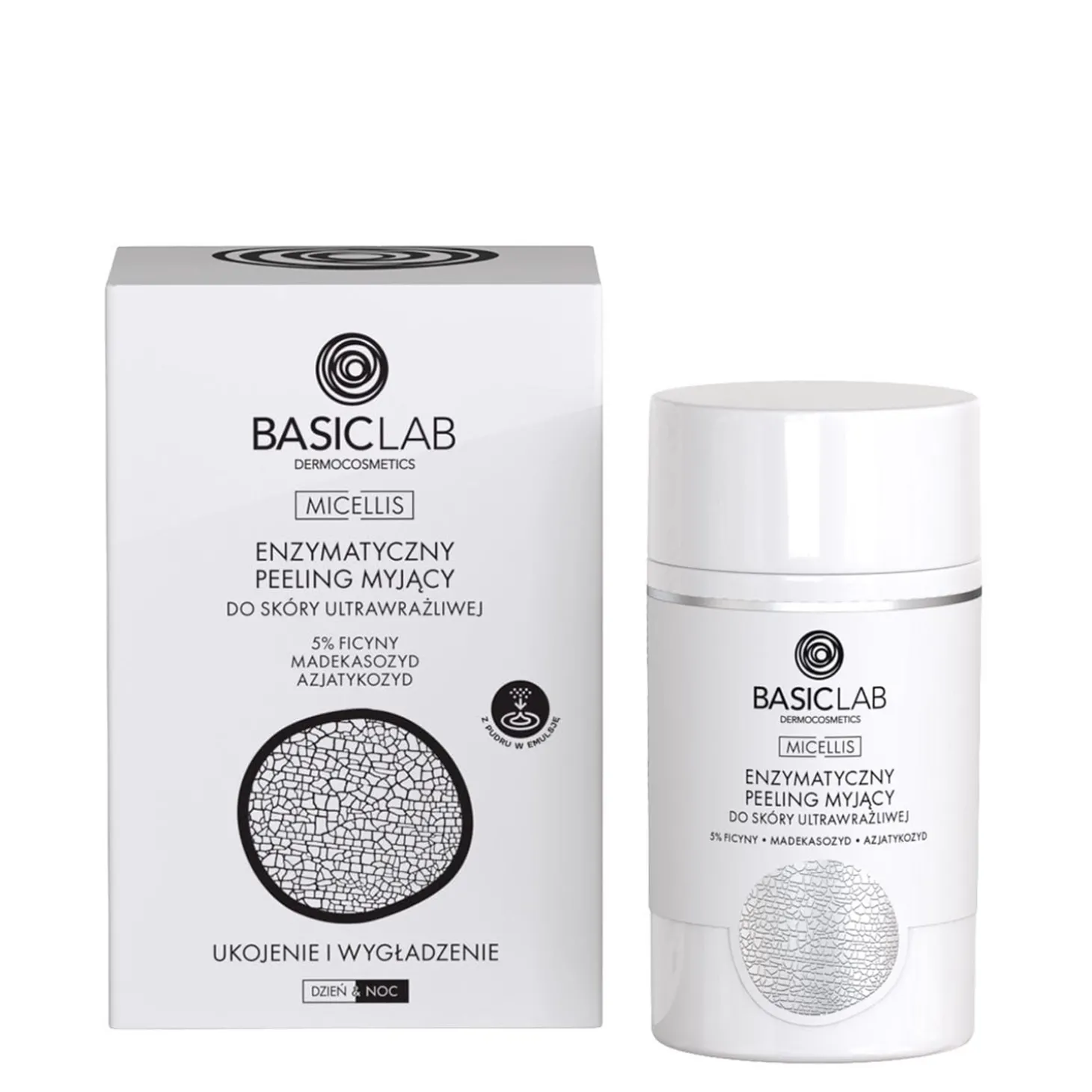 BasicLab - Micellis - Enzymatyczny Peeling Myjący do Skóry Ultrawrażliwej - 35g