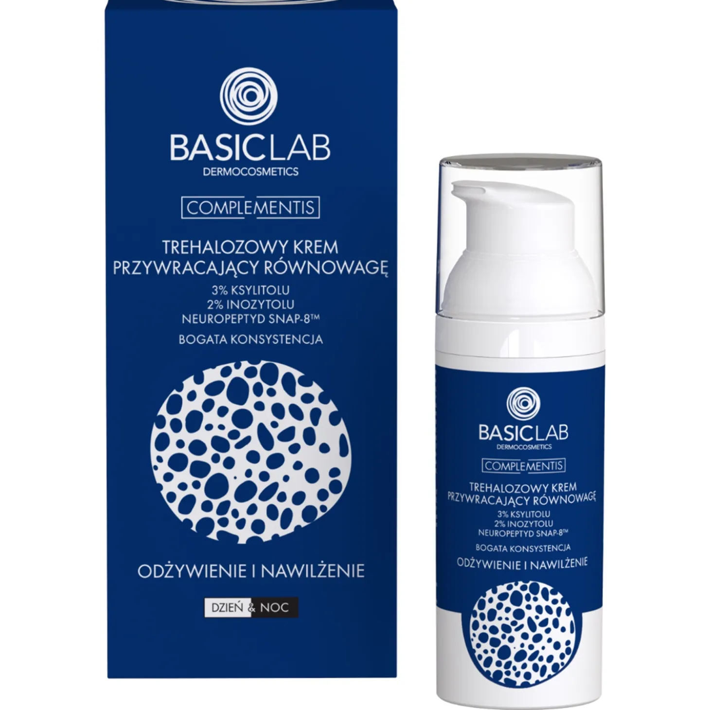 BasicLab - Odżywienie i Nawilżenie - Trehalozowy Krem Przywracający Równowagę o Bogatej Konsystencji - 50ml