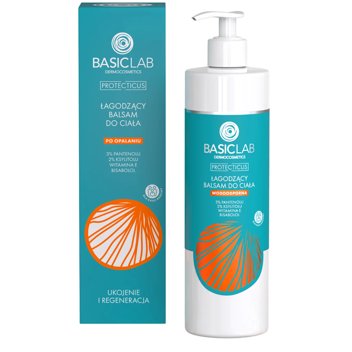 BasicLab - Protecticus - Łagodzący Balsam do Ciała po Opalaniu - 300ml