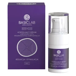 BasicLab - Redukcja i Stymulacja - Korygujące Serum z Retinalem 0,07%, Fitosfingozyną i Karnozyną 2.0 - 15ml