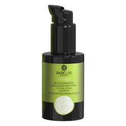 BasicLab - Wygładzenie i Normalizacja - Peeling Kwasowy Odblokowujący Pory z 15% AHA, 2% BHA - 30ml