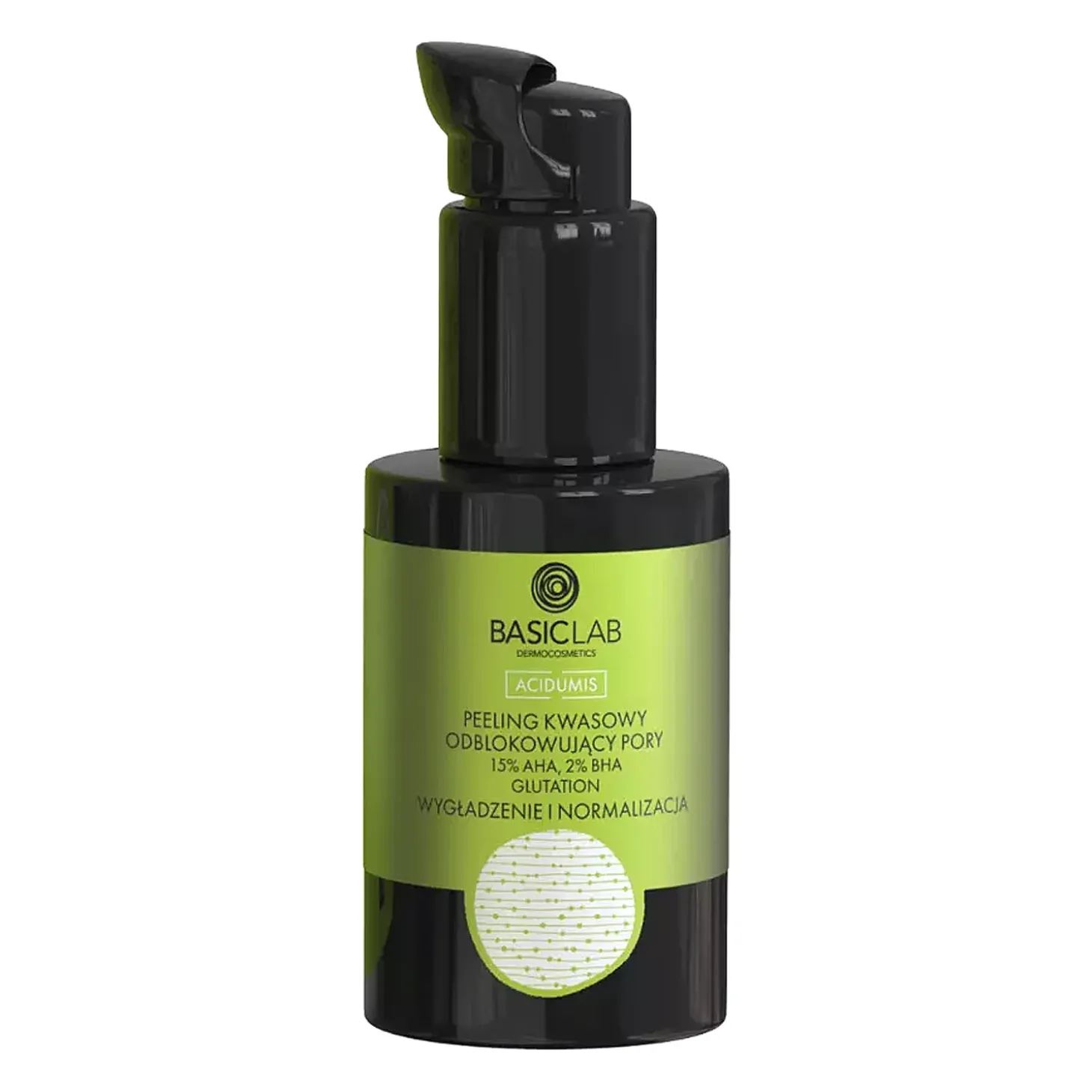 BasicLab - Wygładzenie i Normalizacja - Peeling Kwasowy Odblokowujący Pory z 15% AHA, 2% BHA - 30ml