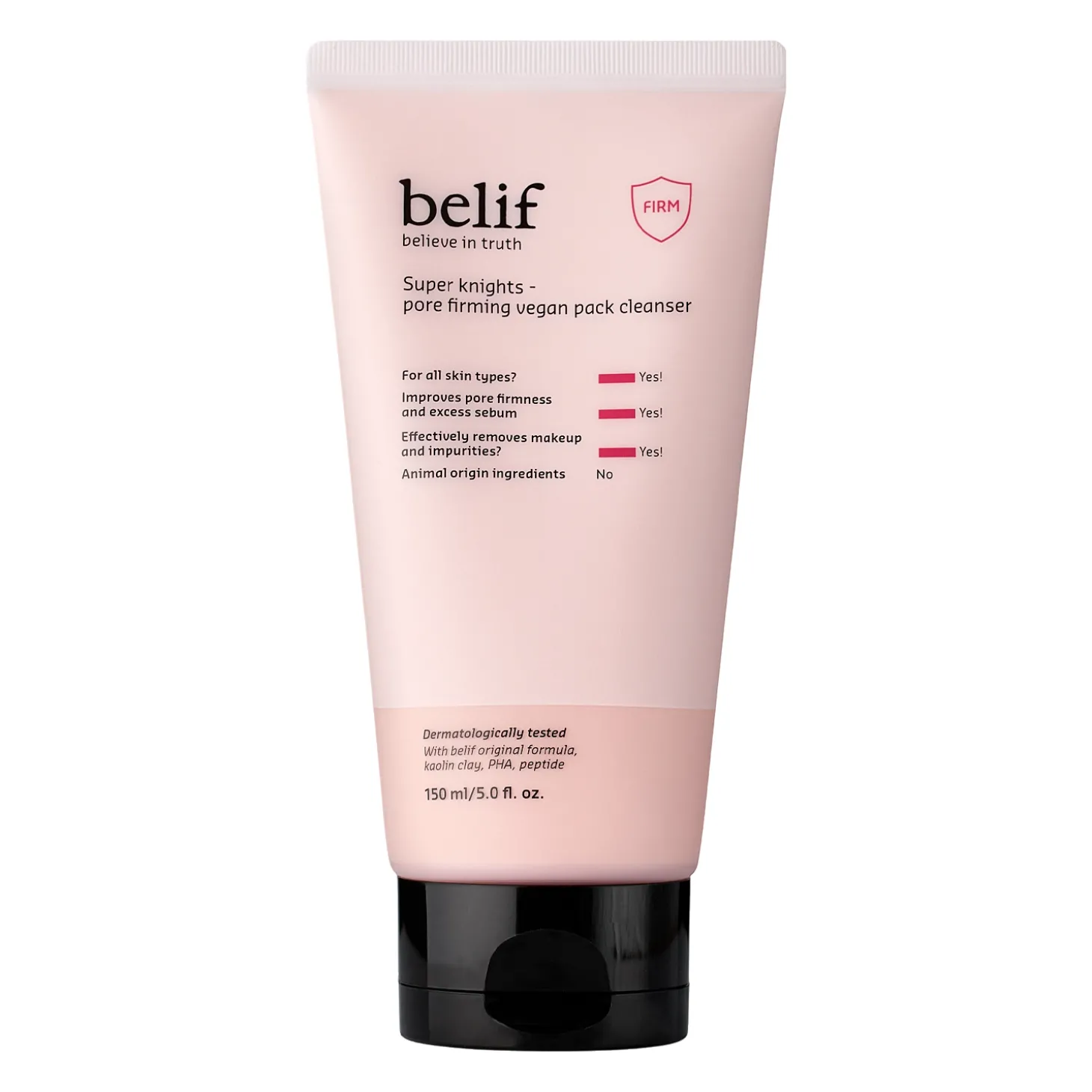 Belif - Super Knights Pore FIrming Vegan Pack Cleanser - Oczyszczająca Pianka do Twarzy - 150ml