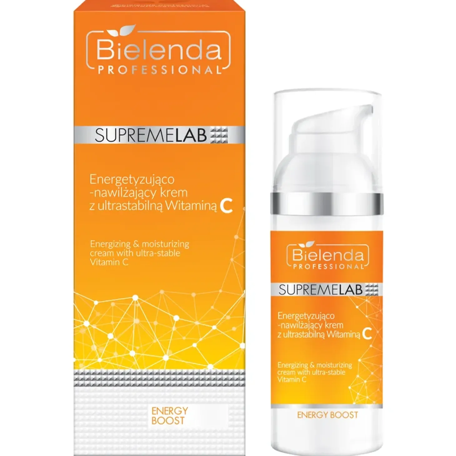 Bielenda Professional - Supremelab - Energy Boost - Energizing & Moisturizing Cream with Ultra-Stable Vitamin C - Energetyzująco-Nawilżający Krem z Ultrastabilną Witaminą C - 50ml
