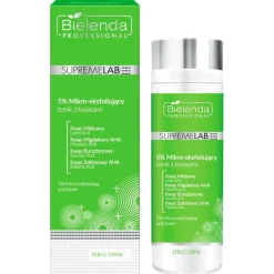 Bielenda Professional - Supremelab - Sebio Derm - 5% Mikro-Eksfoliujący Tonik z Kwasami - 200ml