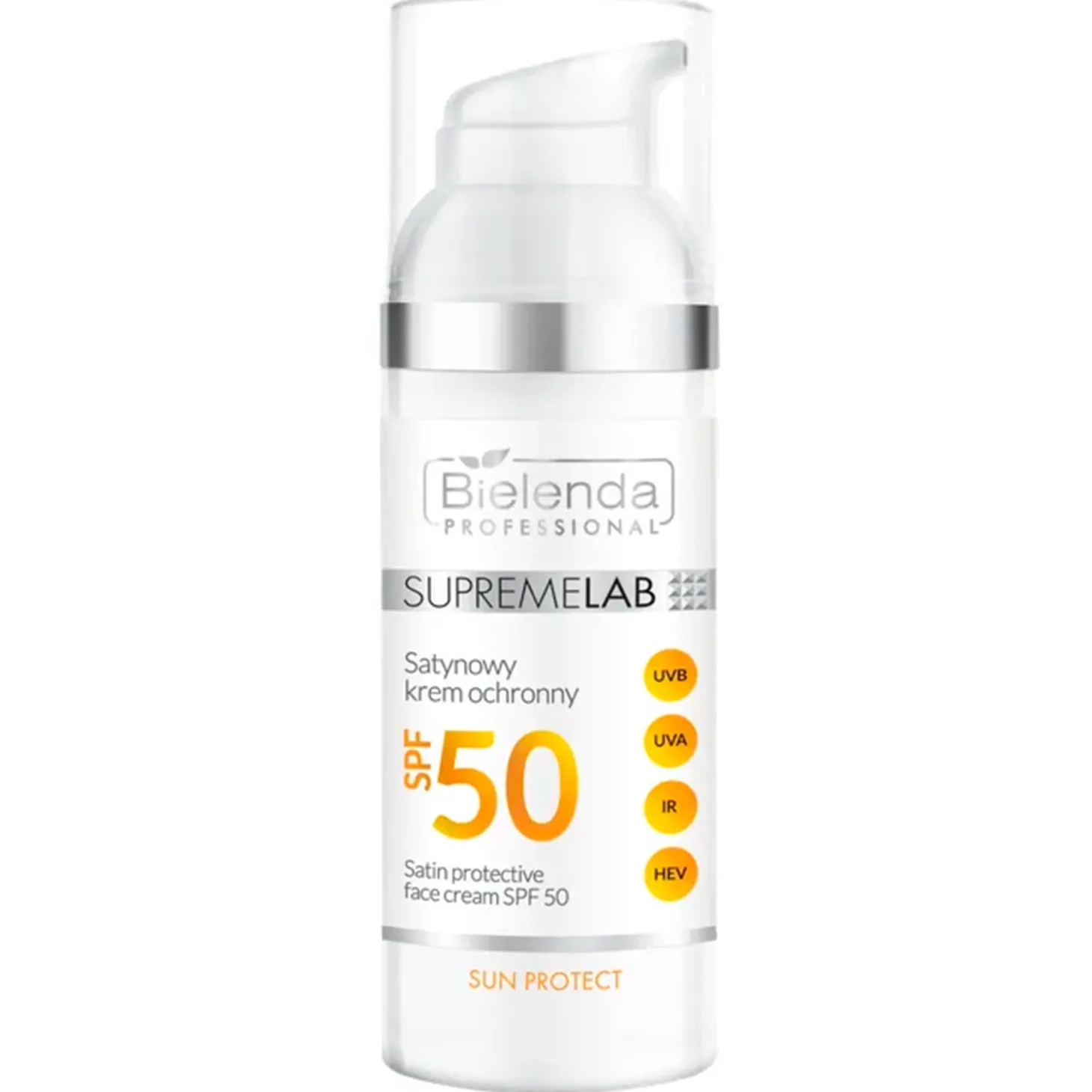 Bielenda Professional - Supremelab - Sun Protect - Sun Protective Face Cream SPF50 - Satynowy Krem Ochronny - 50ml