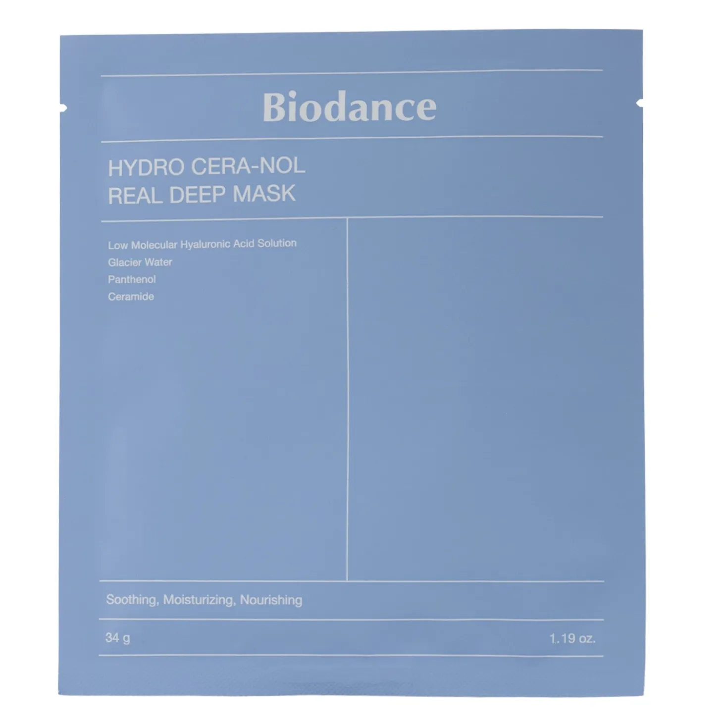 Biodance - Hydro Cera-nol Real Deep Mask Set - Zestaw Nawilżających Masek Kolagenowych do Twarzy - 4szt/34g