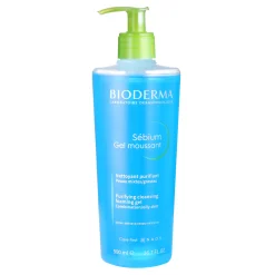 Bioderma - Sebium - Moussant Gel - Oczyszczający, Antybakteryjny Żel do Mycia Skóry Trądzikowej - 500ml