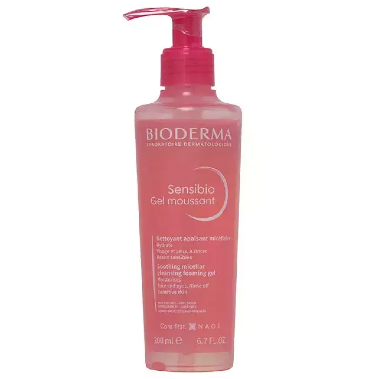 Bioderma - Sensibio Gel Moussant - Łagodzący Żel Micelarny o Działaniu Nawilżającym - 200ml
