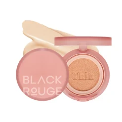 Black Rouge - Thin Layer Velour Cushion SPF40/PA++ - Lekki Podkład w Poduszce - VC02 Vanilla - 12g