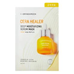 Bring Green - Cera Healer Deep Moisturizing Serum Mask - Intensywnie Nawilżająca Maska w Płachcie z Ceramidami - 1szt/23g