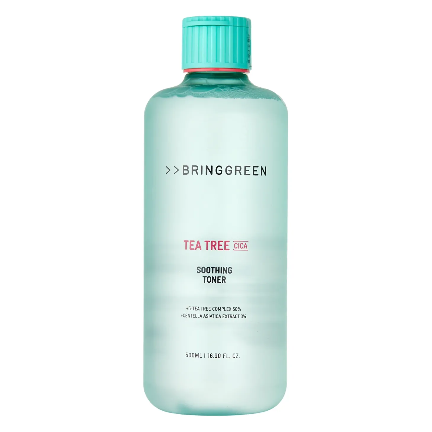 Bring Green - Tea Tree Cica Soothing Toner - Kojący Toner do Twarzy z Ekstraktem z Drzewa Herbacianego - 500ml