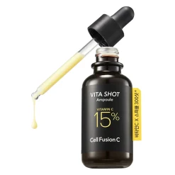 Cell Fusion C - Toning C Vita Shot Ampoule - Rozjaśniające Serum z 15% Witaminą C i Mikroigłami - 20g