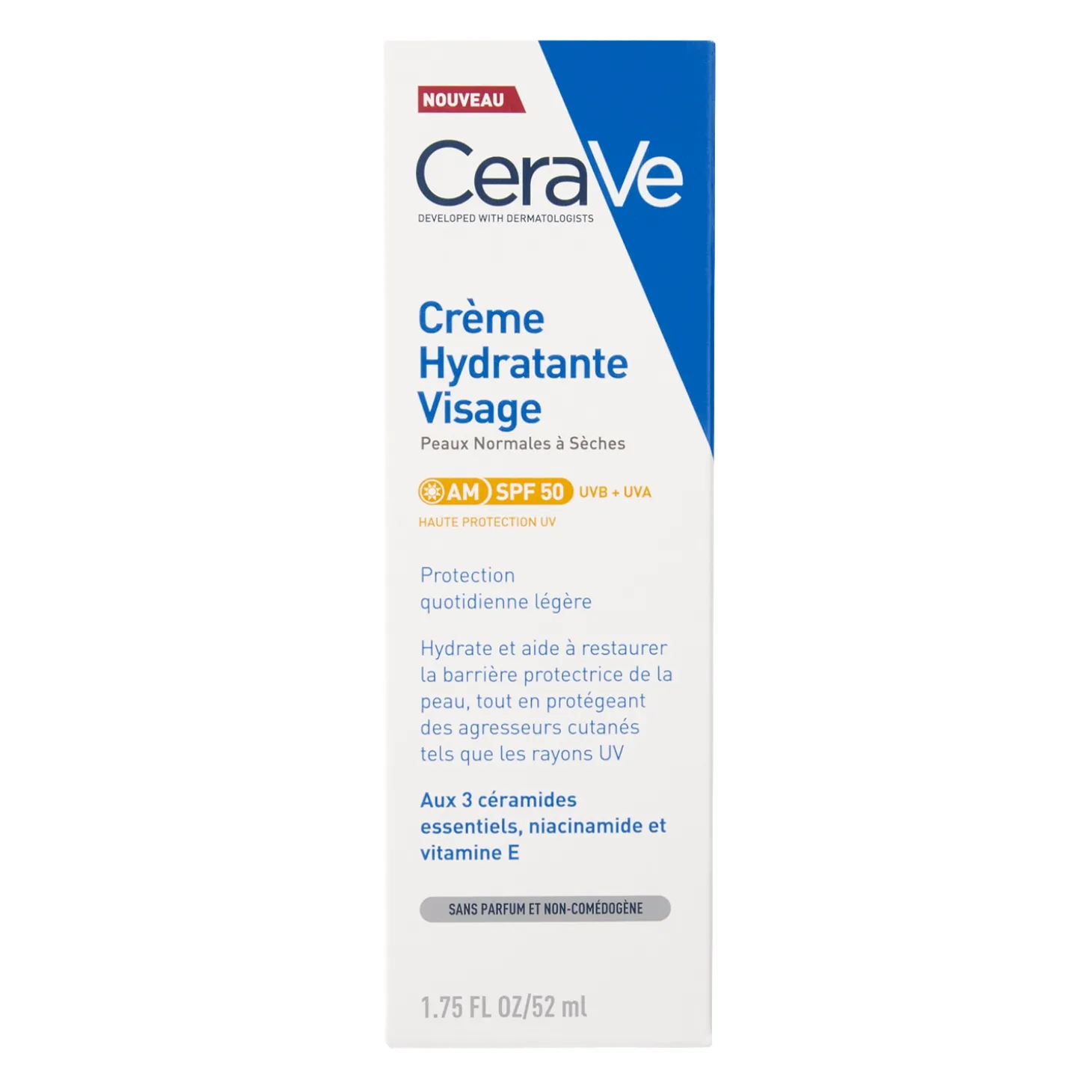 CeraVe - Nawilżający Krem do Twarzy SPF50 - 52ml