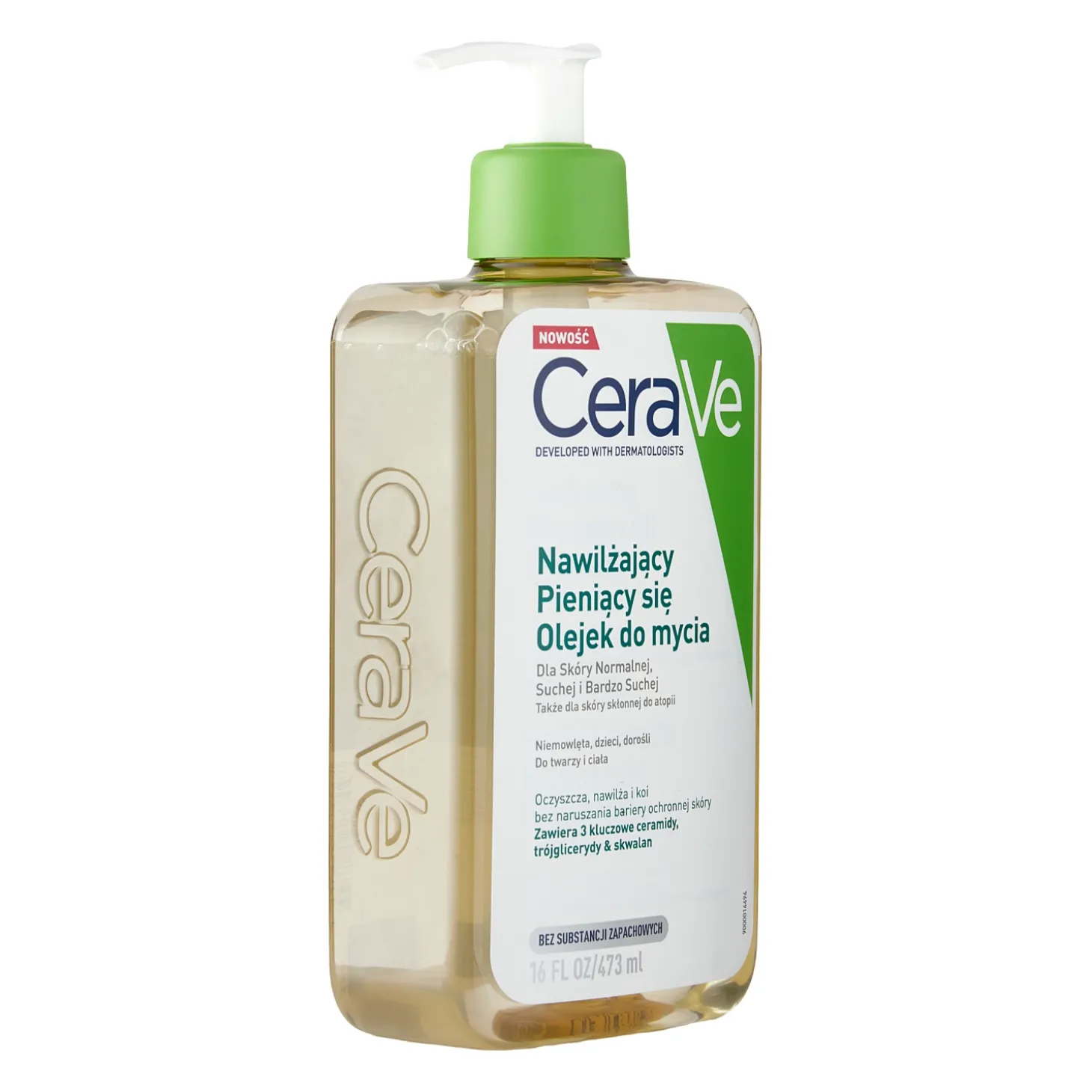 CeraVe - Nawilżający Pieniący się Olejek do Mycia - 473ml