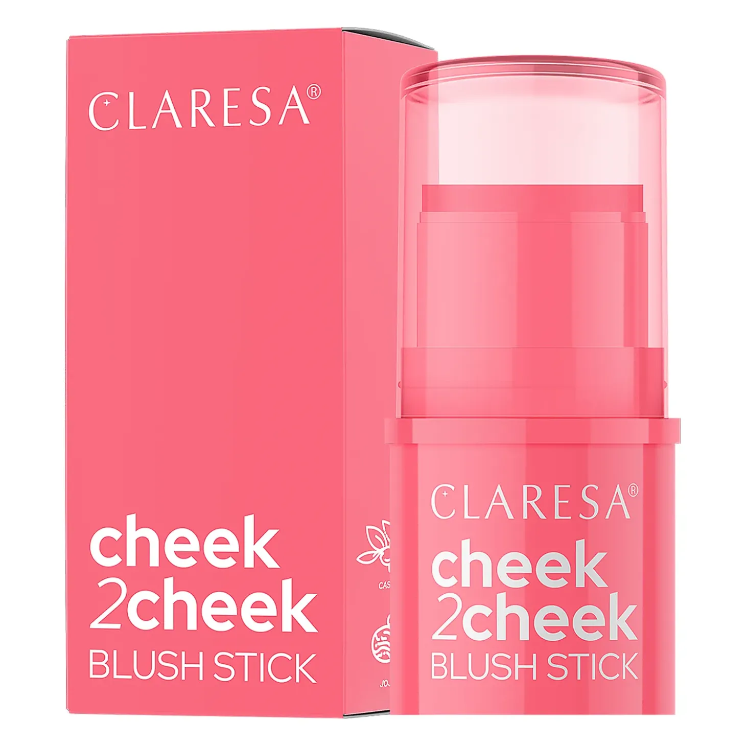 Claresa - Cheek 2 Cheek - Róż w Sztyfcie - 02 Neon Coral - 6g