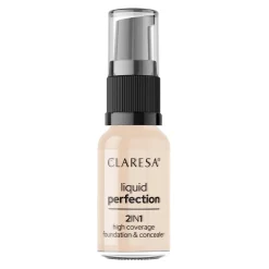 Claresa - Liquid Perfection 2in1 - Korektor i Podkład Kryjący 2w1 - 101,5 Vanilla - 18g
