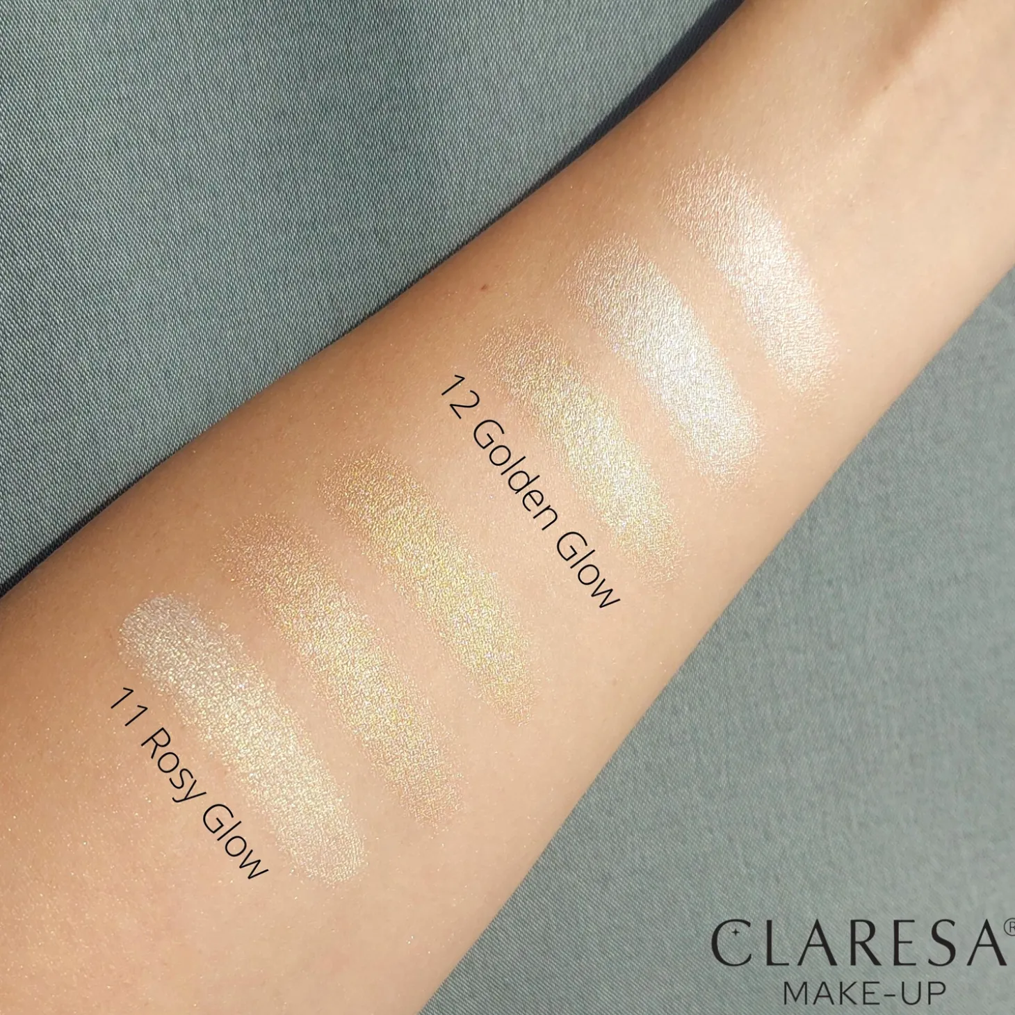 Claresa - Too Glam To Give A Dame! - Paleta Rozświetlaczy - 11 Rosy Glow - 12,5g