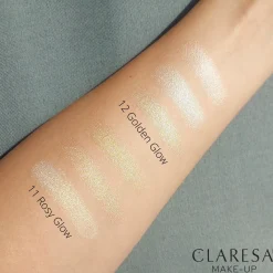 Claresa - Too Glam To Give A Dame! - Paleta Rozświetlaczy - 12 Golden Glow - 12,5g