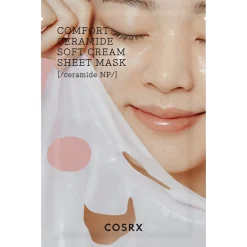 COSRX - Balancium Comfort Ceramide Soft Cream Sheet Mask - Maska w Płachcie z Ceramidami - 31g
