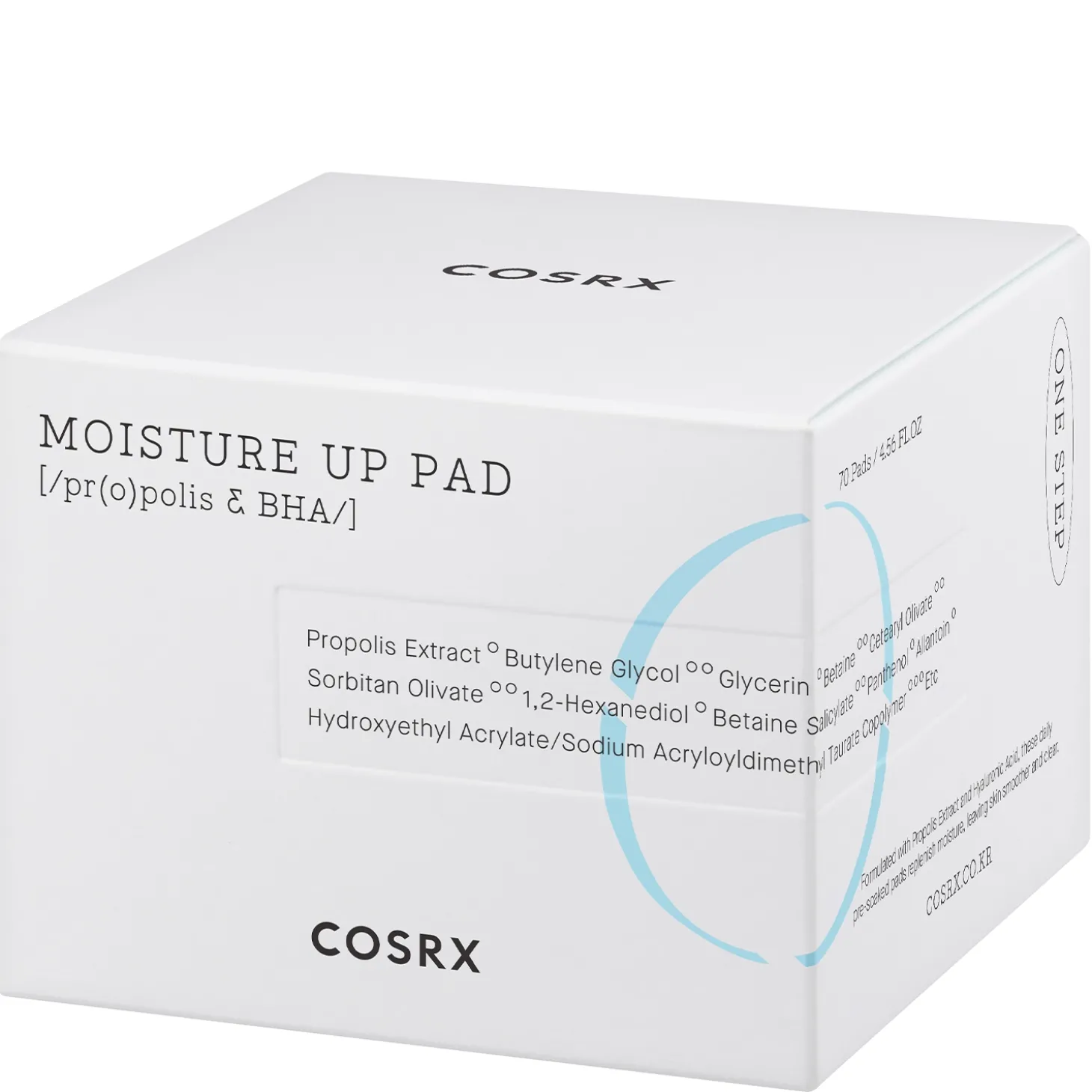 COSRX - One Step Moisture Up Pad - Płatki Złuszczająco-Nawilżające do Twarzy - 70szt