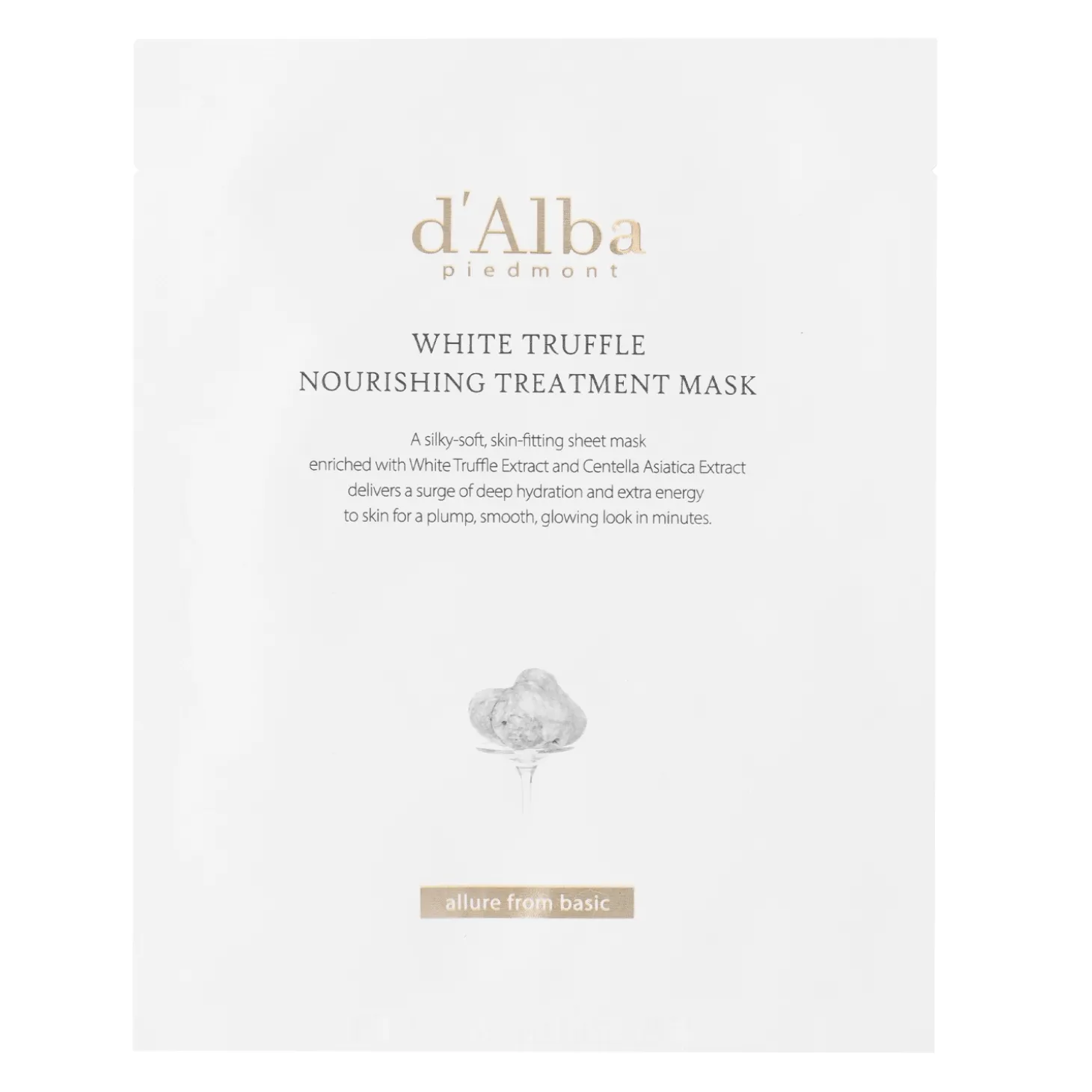 d'Alba - White Truffle Nourishing Treatment Mask - Odżywcza Maska do Twarzy w Płachcie - 1szt/25ml