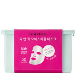 Dewytree - Pick And Quick Moisture Full Mask Set - Zestaw Nawadniających Masek w Płachcie - 300g/30szt