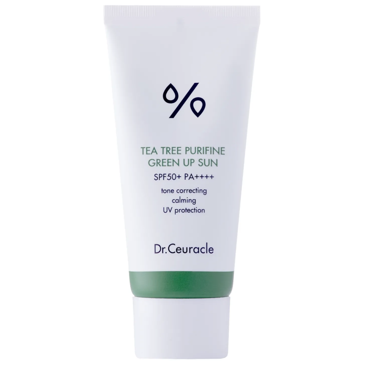 Dr.Ceuracle - Tea Tree Purifine Green Up Sun SPF50/PA++++ - Krem Przeciwsłoneczny z Wyciągiem z Drzewa Herbacianego - 50ml