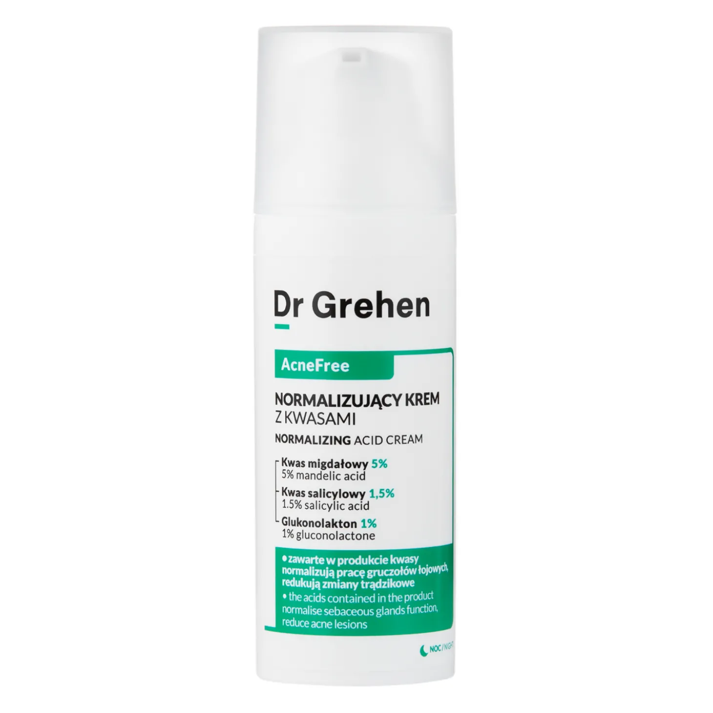 Dr Grehen - AcneFree - Normalizing Acid Cream - Normalizujący Krem z Kwasami - 50ml